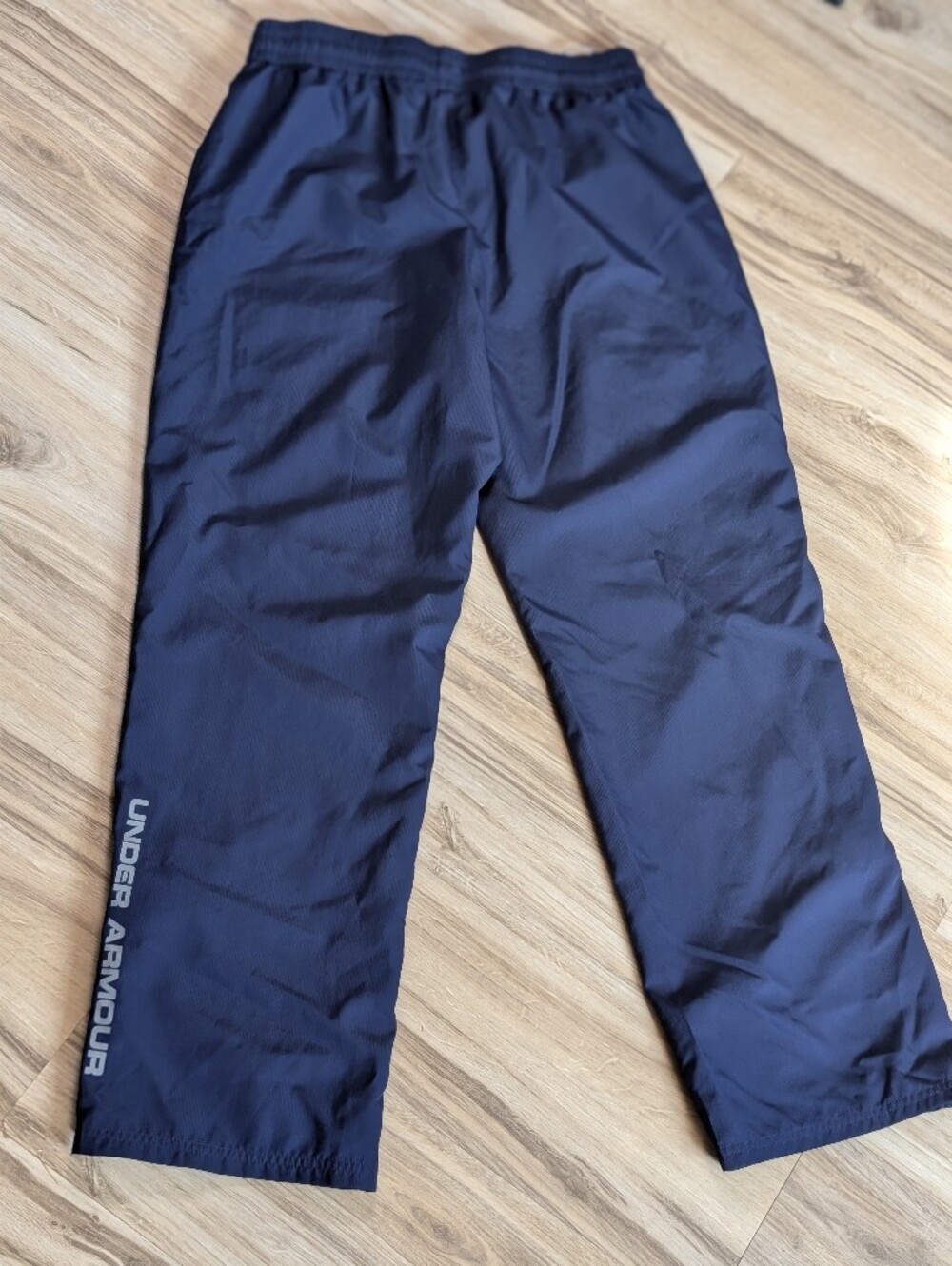Under Armour HeatGear Windbreaker Mesh Lined Jogging Pants Navy - Picture 2 of 13